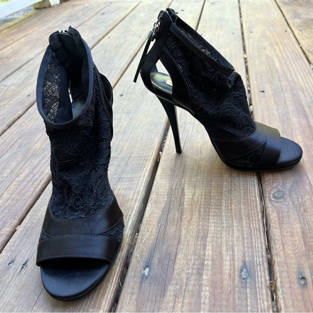 BCBG lace booties
